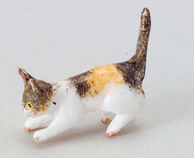 Dollhouse Miniature Kitten, Tabby